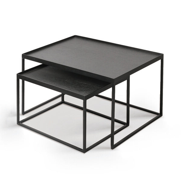 RECTANGLE TRAY SIDE TABLE SET