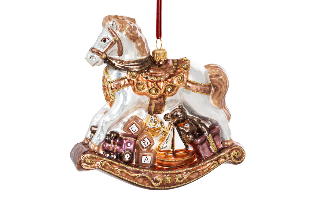 CAVALLO A DONDOLO BROWN