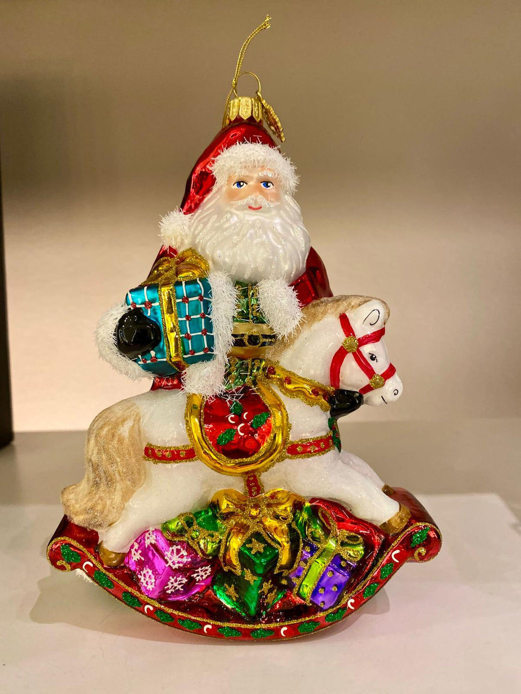 BABBO NATALE CON CAVALLO A DONDOLO